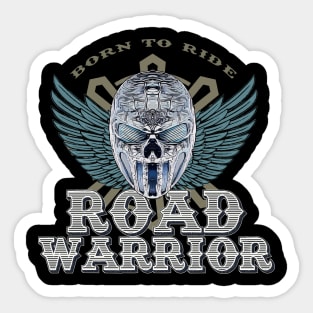 ROAD WARRIOR Skull Sticker